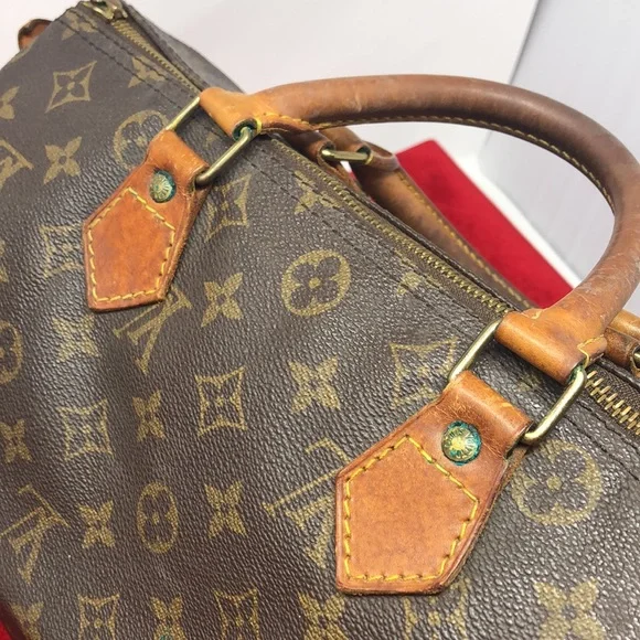 Louis Vuitton speedy 30 tote bag AUTHENTIC - Picture 16 of 16